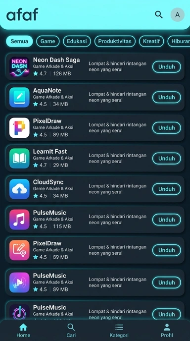 afaf - Indeks Aplikasi Populer & Kanal Uji Terbaik Indonesia