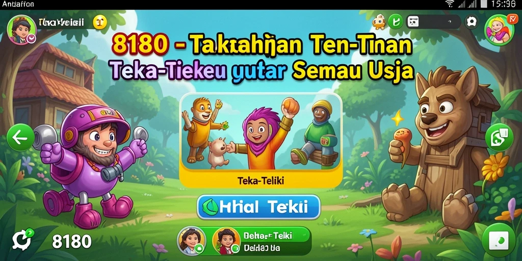 Tampilan antarmuka permainan Teka-Teki 8180 yang menarik dan interaktif.
