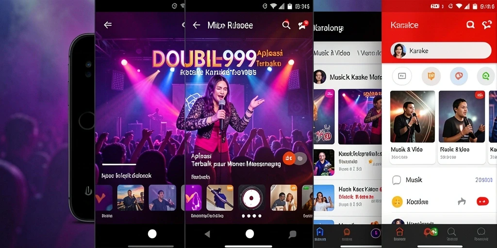 Antarmuka pengguna <strong>DOUBLE999</strong> yang intuitif dengan fitur Karaoke lengkap.