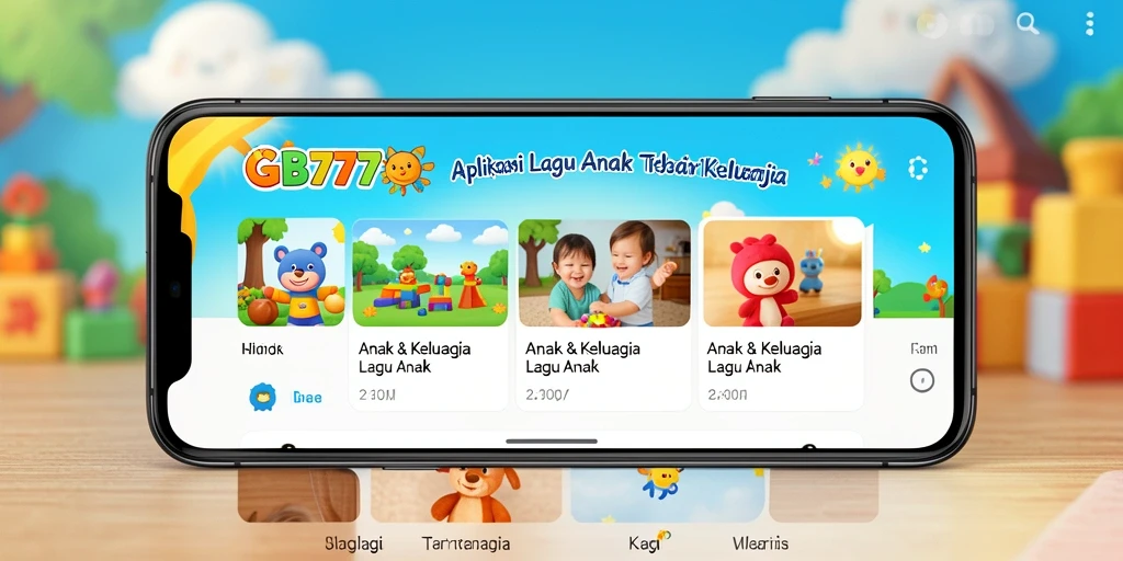 Tampilan antarmuka GB777 yang ceria dan menarik untuk anak-anak.
