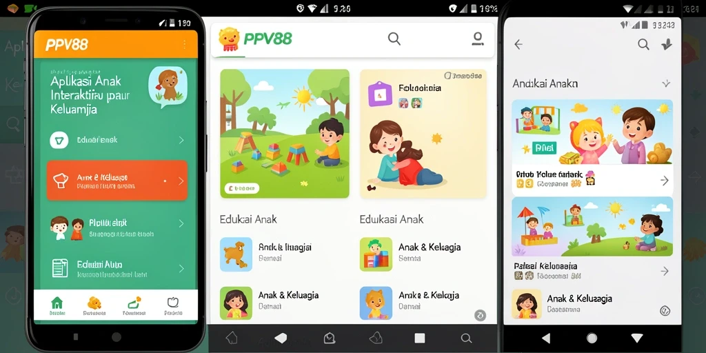 Tampilan antarmuka PPV88 yang interaktif dan menarik bagi anak-anak.