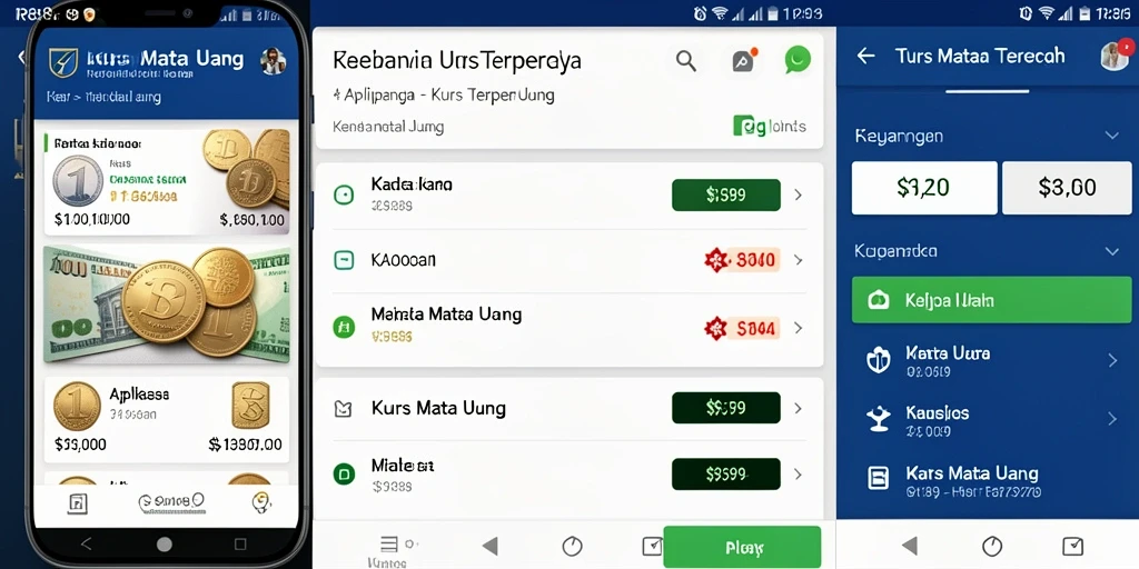 Tampilan antarmuka aplikasi RR89 dengan fungsi Kurs Mata Uang.