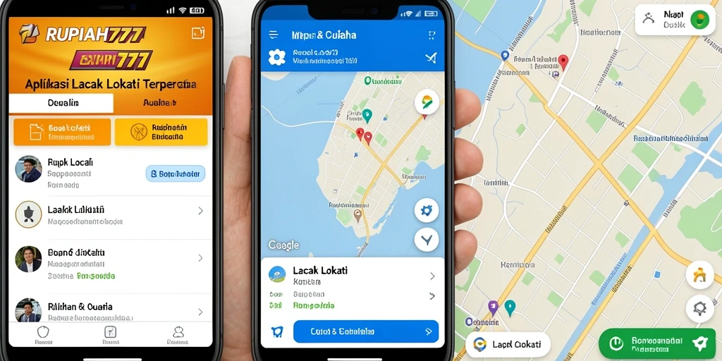 Screenshot utama RUPIAH777 menampilkan interface Lacak Lokasi yang mudah digunakan.
