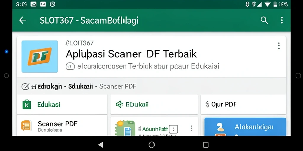 Antarmuka SLOT367 yang sederhana dan fungsional untuk Scanner PDF.