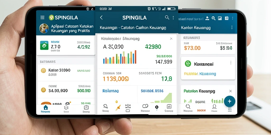 Tampilan antarmuka SPINGILA yang sederhana dan fungsional.