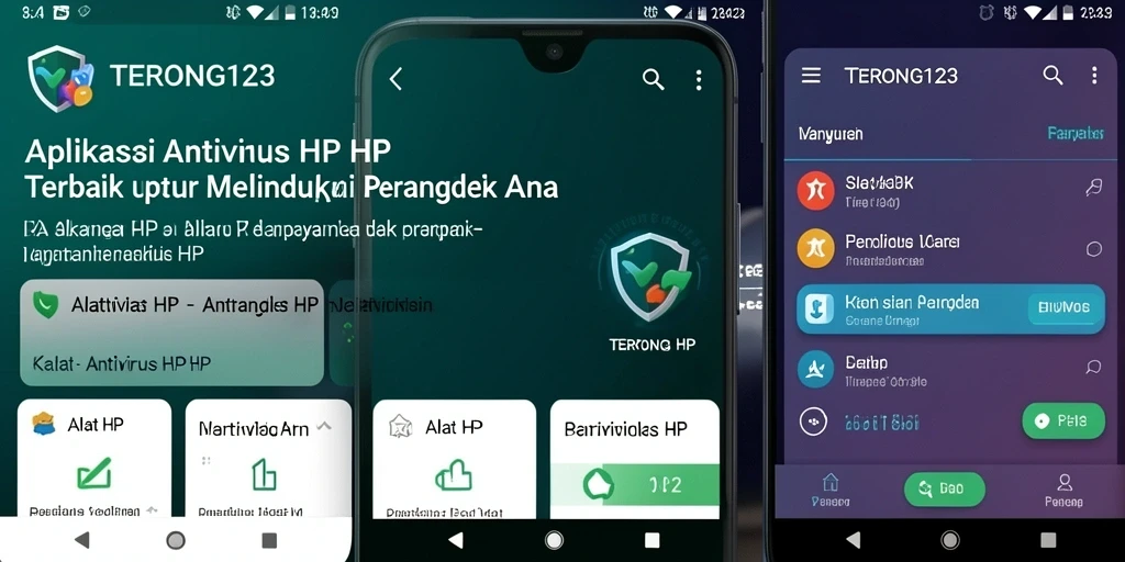 Tampilan antarmuka TERONG123 yang intuitif dan fungsi pemindaian antivirus.